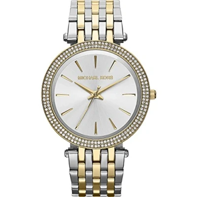 Abbildung von Michael Kors MK3215 Darci Uhr Damenuhr Edelstahl Bicolor 50m Analog Silber