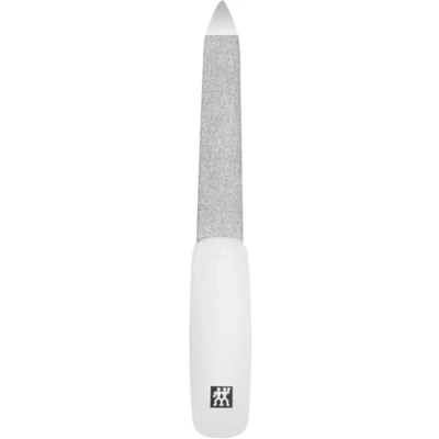 Abbildung von ZWILLING Nagelfeile (Saphirbeschichtung, Polierte Feilenspitze, Ergonomische Form, Grob und feinkörnige Feilenflächen), Weiß, 90 mm