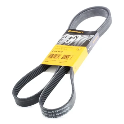 Abbildung von GATES 6PK1670 Keilrippenriemen 1670 6 Polyester, EPDM (Ethylen Propylen Dien Kautschuk) RoadMax Value Line FIAT: Ducato III Van
