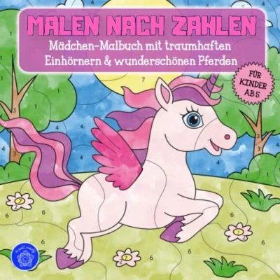 Abbildung von Malen nach Zahlen ab 5: Tierisches Malbuch für Kindergarten, Vorschule und Schulanfang &amp; Bonusmotive: Tiermandalas Kinder (Malen Wunderschöne Malbücher Kinder, Band 2)