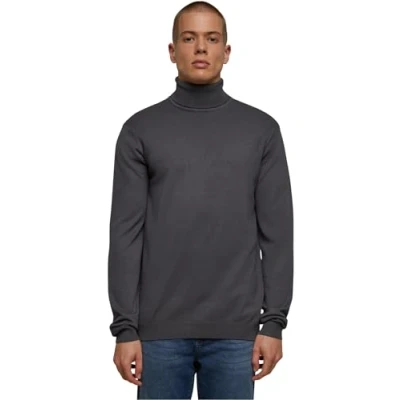 Abbildung von Urban Classics Turtleneck Strickpullover, Herren, Größe: Medium, Darkgrey