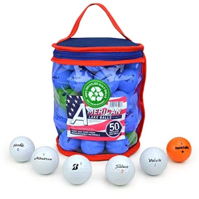 Abbildung von Second Chance 50 Lake Golfbälle mit Aufbewahrungstasche, Mix
