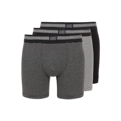 Abbildung von Jockey LONG LEG Trunk 3 PACK Panties, Herren, Größe: XXL, Black/grey