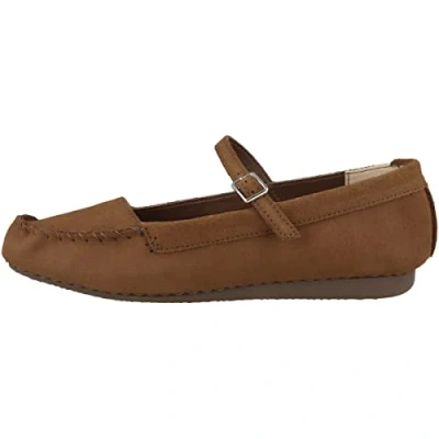 Abbildung von Clarks Damen Freckle Bar Ballet Flat, Dark Tan Suede, 38 EU
