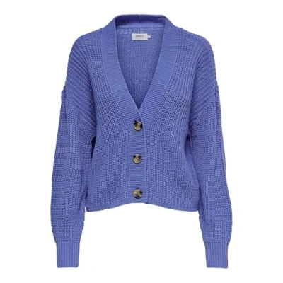 Abbildung von ONLY Onlcarolspring LS Strickjacke, Damen, Größe: Large, Ultramarine