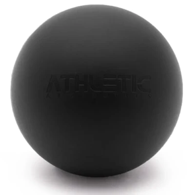 Abbildung von Massage Ball [6cm Durchmesser] Als Lacrosse und Faszien zur Selbstmassage Triggerpunkttherapie (genaue Behandlung von Verspannungen) geeignet (Schwarz)