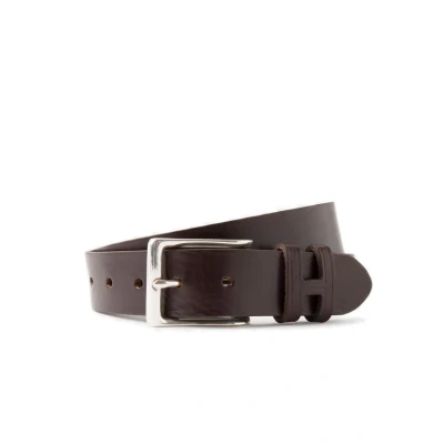 Abbildung von Hackett London TACK Stitch Keeper Gürtel, Herren, Größe: 80, Brown
