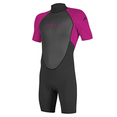 Abbildung von ONEILL Mädchen Youth Reactor Ii 2mm Back Zip Spring Wetsuit, schwarz (Berry), 14