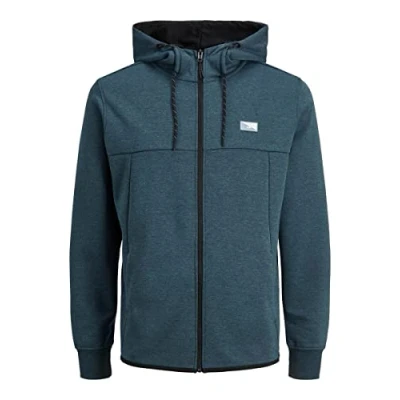 Abbildung von JACK &amp; JONES Herren Jcoair Zip Hood Noos. Sweatjacke, Orion Blue, S EU