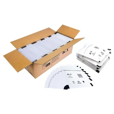 Abbildung von Trifoo 200 Versandtaschen Luftpolsterumschläge haftklebend Luftpolsterversandtaschen Luftpolstertaschen Polsterumschläge A1 (120 x 175 mm) weiß Selbstklebeverschluß Stück