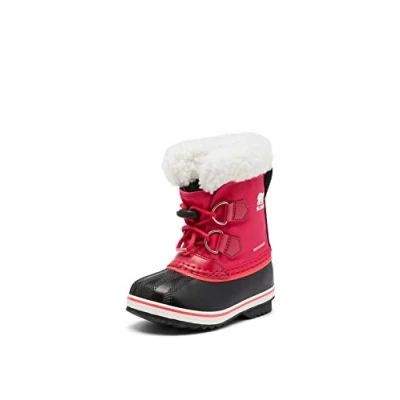 Abbildung von Sorel KIDS YOOT PAC NYLON WATERPROOF Schneestiefel für Unisex Baby, Rot (Bright Rose) Children, 25 EU