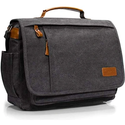 Abbildung von Estarer Umhängetasche 14 Zoll Laptoptasche Messenger Bag für Alltag Sport Reise