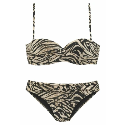 Abbildung von Bruno Banani SET Bikini, Damen, Größe: 34xC, Braun bedruckt