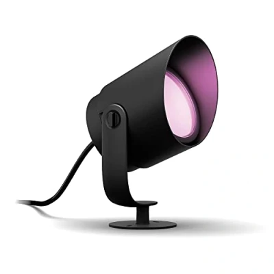 Abbildung von Philips Hue White &amp; Color Ambiance Lily XL Gartenstrahler schwarz 950lm Basis Set, dimmbar, bis zu 16 Millionen Farben, steuerbar via App, kompatibel mit Amazon Alexa (Echo, Echo Dot)