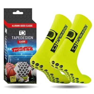 Abbildung von Tapedesign Allround Classic Socken Sportsocken, Herren, Größe: One Size, Neon yellow