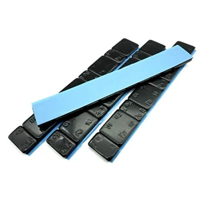 Abbildung von Felgenfactory 240g Auswuchtgewichte Schwarz 4x60g Riegel 5g+10g Aufteilung mit Abrisskante