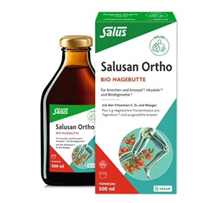 Abbildung von Salus Salusan Ortho bio Hagebutten Tonikum 500 ml mit Vitamin C, D3 und Mangan für Knochen, Knorpel, Muskeln Bindegewebe ohne Konservierungsstoffe