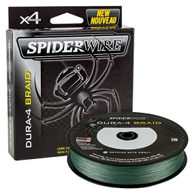 Abbildung von Spiderwire Filo da Pesca Dura 4 Green 0.30mm 150m Trecciato PE Dyneema Ideale per Tutte le Tecniche di Resistente al Nodo Ottimo Carico Rottura