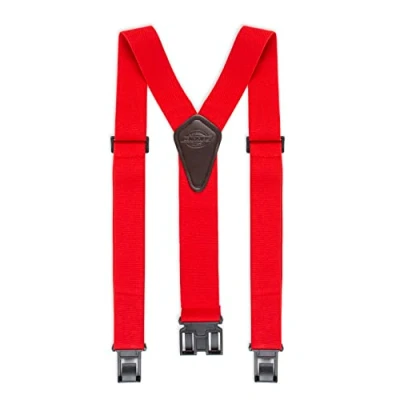 Abbildung von Dickies Herren Perry Suspender Hosenträger, Rot/Ausflug, einfarbig (Getaway Solids), Einheitsgröße