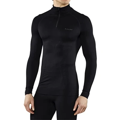 Abbildung von Falke Maximum WARM Functional Underwear FOR COLD TO VERY Conditions Unterhemd/shirt, Herren, Größe: Large, Black