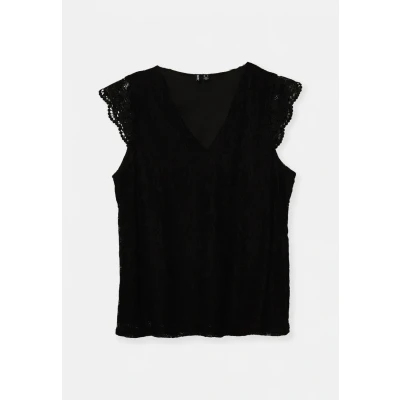 Abbildung von PIECES Pcolline Sl Lace V Neck Top Noos