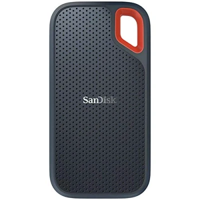 Abbildung von SanDisk Extreme Portable SSD 1 TB (USB C, mit 550 MB/s Übertragungsraten, AES Verschlüsselung und ist stoß , wasser staubfest), Festkörper Laufwerk
