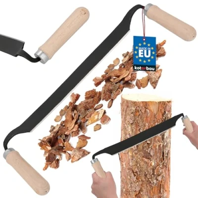 Abbildung von KOTARBAU® Zugmesser für Holz geschmiedet 280 mm Baumschäler Ziehmesser Rindenschäler Wagnermesser