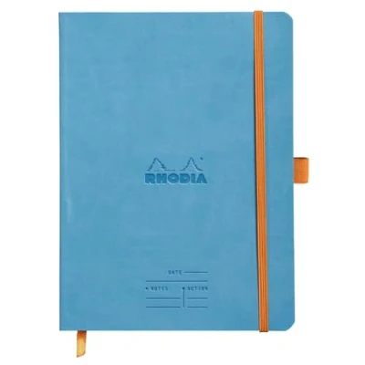 Abbildung von Rhodia 117787C Meeting Book (DIN A5+, 160 x 210 mm, 80 Blatt, 90 g, elegant und praktisch) 1 Stück türkis
