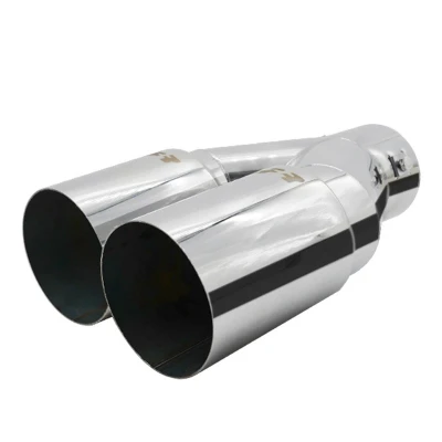 Abbildung von Simoni Racing TRX/107 Auspuffblende 88mm rund, V Form Edelstahl 265, 280mm