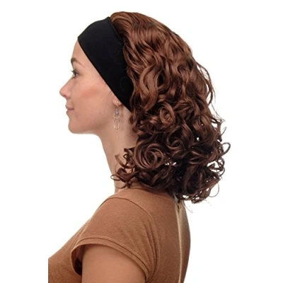Abbildung von WIG ME UP BRO 704 30 Damenperücke Perücke Stirnband (fest) voluminöse Lockenpracht schulterlang Braun Kupferbraun