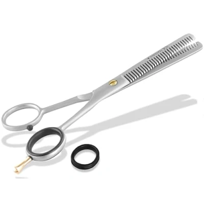 Abbildung von Profi Haarschere Friseurschere Effilierschere Modellierschere Edelstahl Rostfrei Haarschneideschere mit Scharfer Schneide für einen perfekten Haarschnitt (6 Zoll/15,24 cm, Effilierschere)