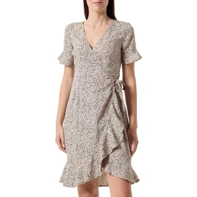 Abbildung von ONLY Damen ONLOLIVIA S/S WRAP Dress WVN NOOS Wickelkleid, Braun, 40
