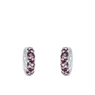 Abbildung von Prinzessin Lillifee Creolen 925 Sterling Silber Mädchen Kinder Ohrschmuck, mit Preciosa, 1,3 cm, Silber, Kommt in Schmuck Geschenk Box, 2035297