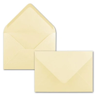 Abbildung von Briefumschläge in Vanille 75 Stück DIN C5 Kuverts 22,0 x 15,4 cm Nassklebung ohne Fenster Weihnachten, Grußkarten Serie FarbenFroh
