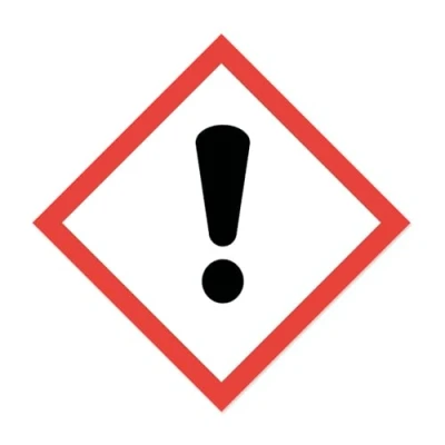 Abbildung von Gefahren Aufkleber I Wetterfeste Folie mit UV Schutzlaminat Gefahrenstoff Symbol GHS07 Reizend Bezeichnung 10 x cm GHS Kennzeichnung Warnung Achtung Hinweis hin_152