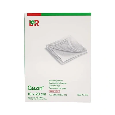 Abbildung von Gazin Kompressen 10x20cm 8fach steril