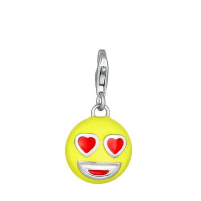 Abbildung von Elli Smiling FACE HERZ Anhänger, Damen, Größe: One Size, Silber