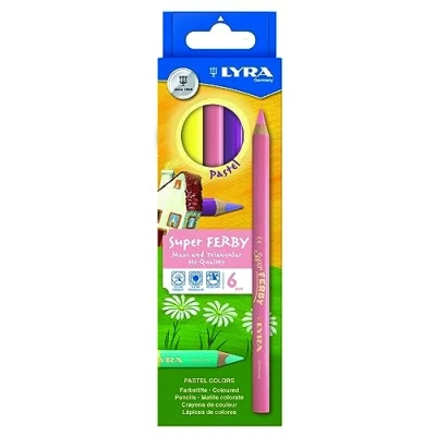 Abbildung von LYRA 3721065 Farbstift, 12 Super Ferby, 6 Pastell