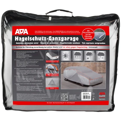 Abbildung von APA 16168 Hagelschutz Vollgarage XL, Autoabdeckung, Autoplane, reißfest, wasserabweisend, grau