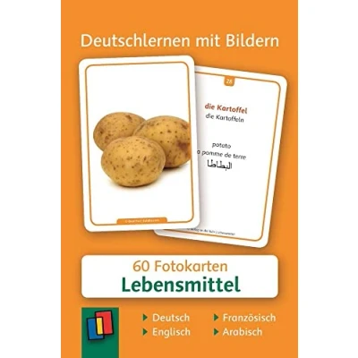 Abbildung von Lebensmittel: 60 Fotokarten auf Deutsch, Englisch, Französisch und Arabisch (Deutschlernen mit Bildern)