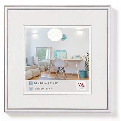 Abbildung von walther design Bilderrahmen silber 30 x cm New Lifestyle Kunststoffrahmen KV330S