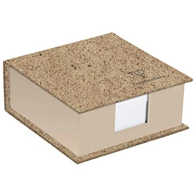 Abbildung von Clairefontaine 83530C Memoblock Jeans &amp; Cocoa, 11 x 5cm, 320 Blätter, blanko, ideal für Notizen, 1 Stück, Kakao