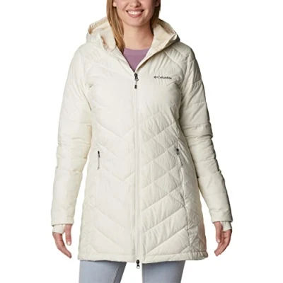Abbildung von Columbia Damen Lange Steppjacke mit Kapuze, Heavenly
