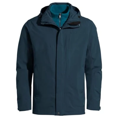 Abbildung von VAUDE Herren Mens Rosemoor 3in1 Jacket Doppeljacke, Dark Sea, XXL EU
