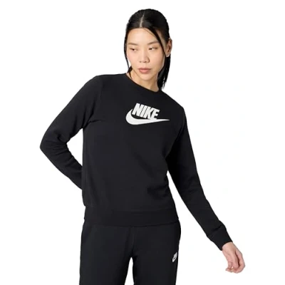 Abbildung von Nike Damen Club Crew Sweatshirt, Black/White, L EU