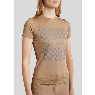 Abbildung von Montar Reithose MoMaddie Rosegold Crystals Full Grip Dunkeldenim