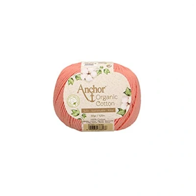 Abbildung von Anchor Organic Cotton 4 fädig ca. 125 m 03610 salmon 50 g