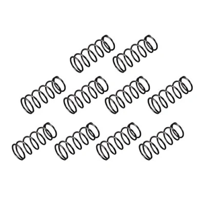 Abbildung von sourcing map 10Stk. Druckfeder Druckfedern Spiralfeder Stahlfeder Federstahl Sprungfeder 1,2mm Kabeldmr. 14mm Außendmr. 35mm freie Länge schwarz