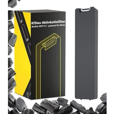 Abbildung von KF3TEC® Aktivkohlefilter ähnlich DKF13 1 bzw. 6485741, passend für Miele Dunstabzugshauben DA 3XXX zb. DA3366 / 3466/3496