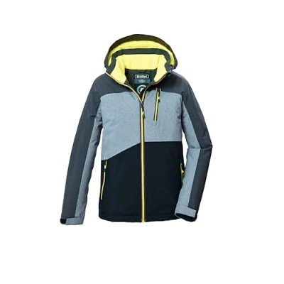 Abbildung von killtec Jungen Funktionsjacke mit Kapuze und Schneefang KOW 372 BYS JCKT, anthrazit melange, 152, 42500 000